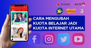 cara mengubah kuota belajar menjadi kuota internet