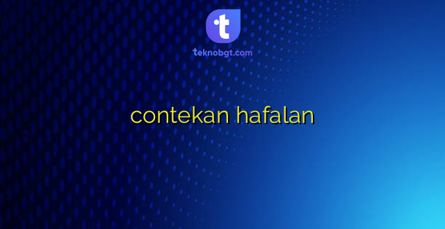 contekan hafalan