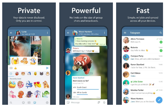 fitur telegram mod apk