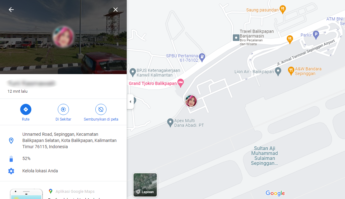 melacak nomor hp via google map