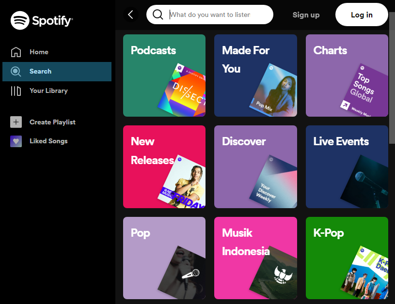 playlist spotify web player
