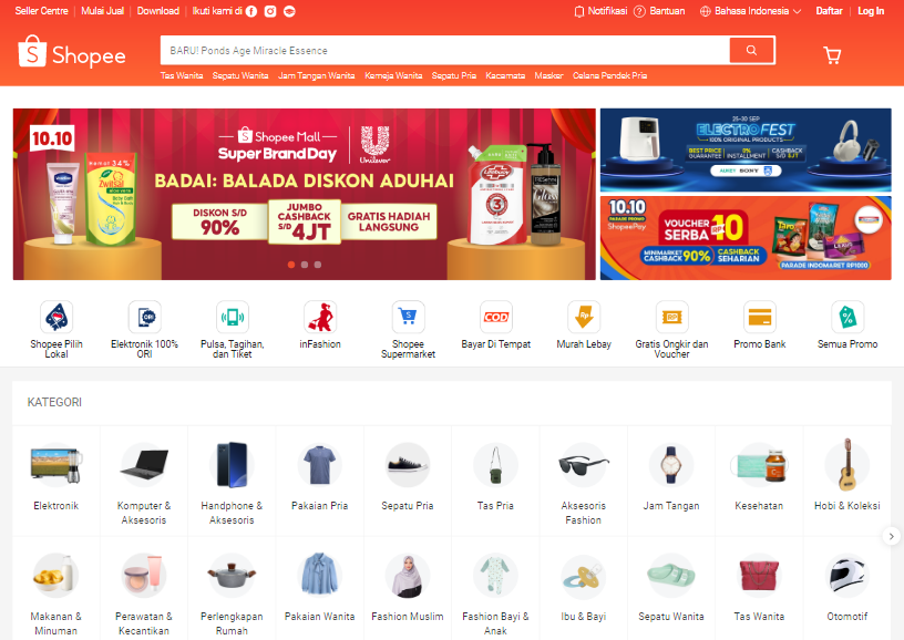 Tentang shopee web