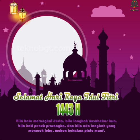 twibbon idul fitri ungu 10